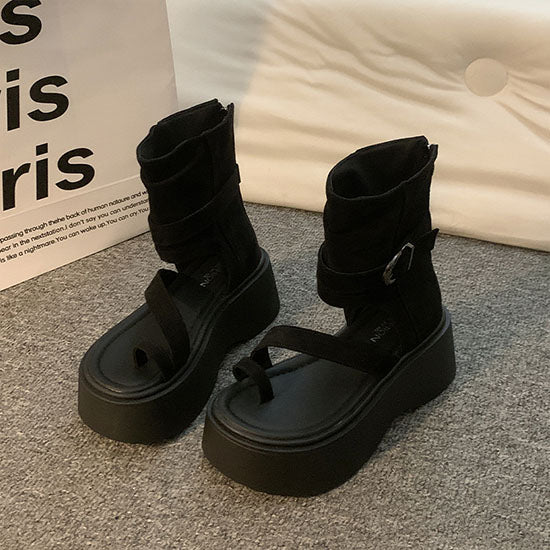 LF  トングサンダル  ショートブーツ  パンツブーツ  7cm厚底
