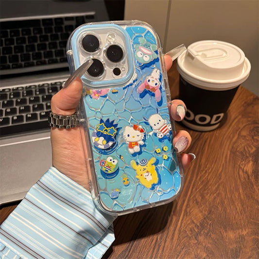 LF 可愛い  サンリオ  スマホケース  携帯電話ケース  折り畳み式スタンド付き