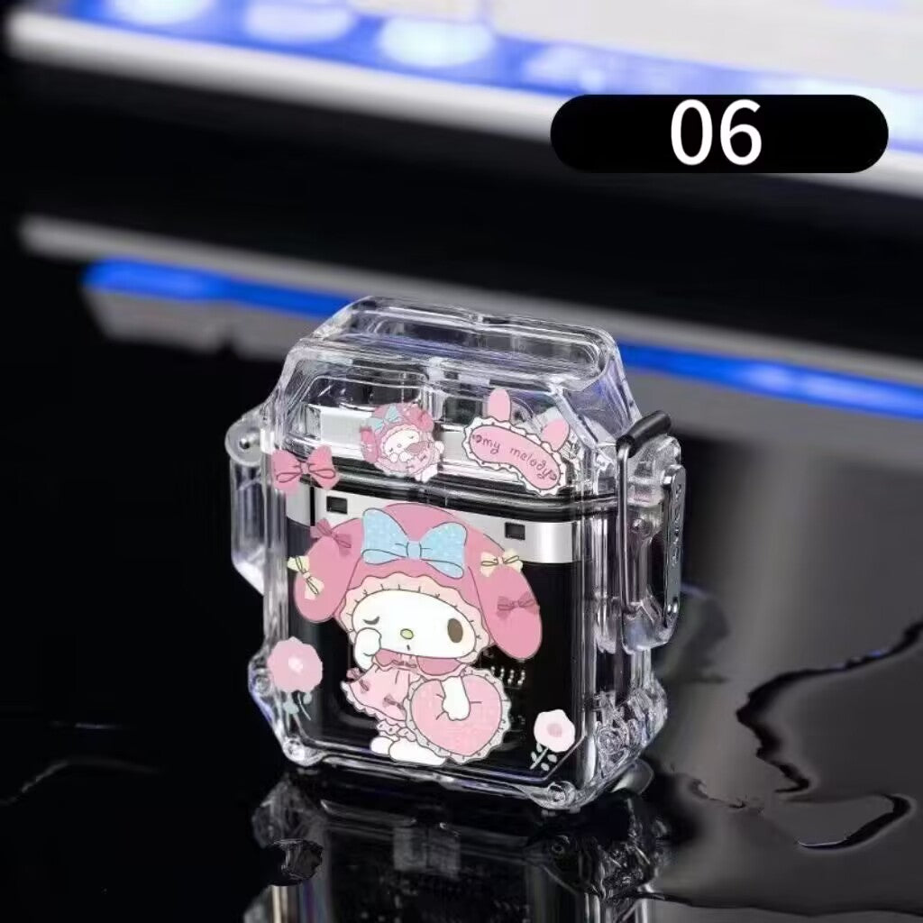 YQQ  キャラクター  可愛い USB充電  電子ライター  防風 防水 電気ライター