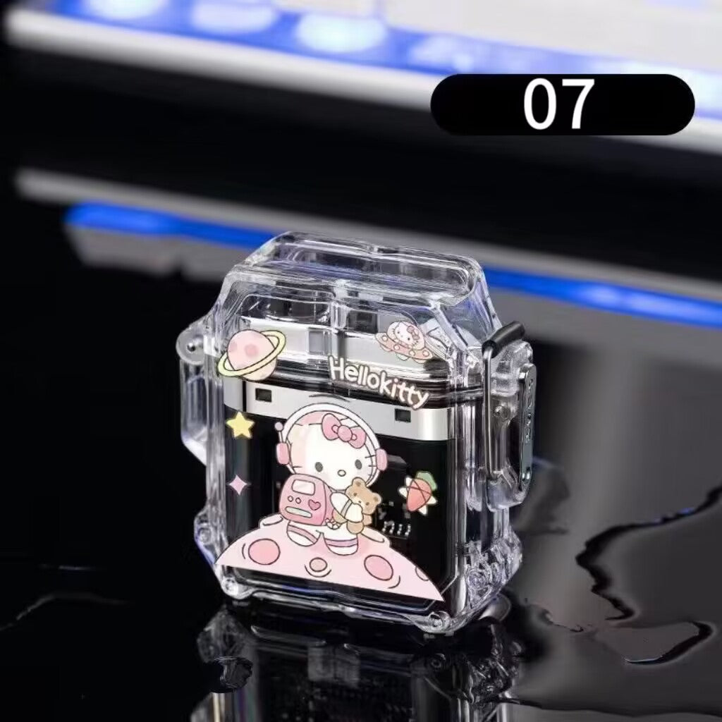 YQQ  キャラクター  可愛い USB充電  電子ライター  防風 防水 電気ライター