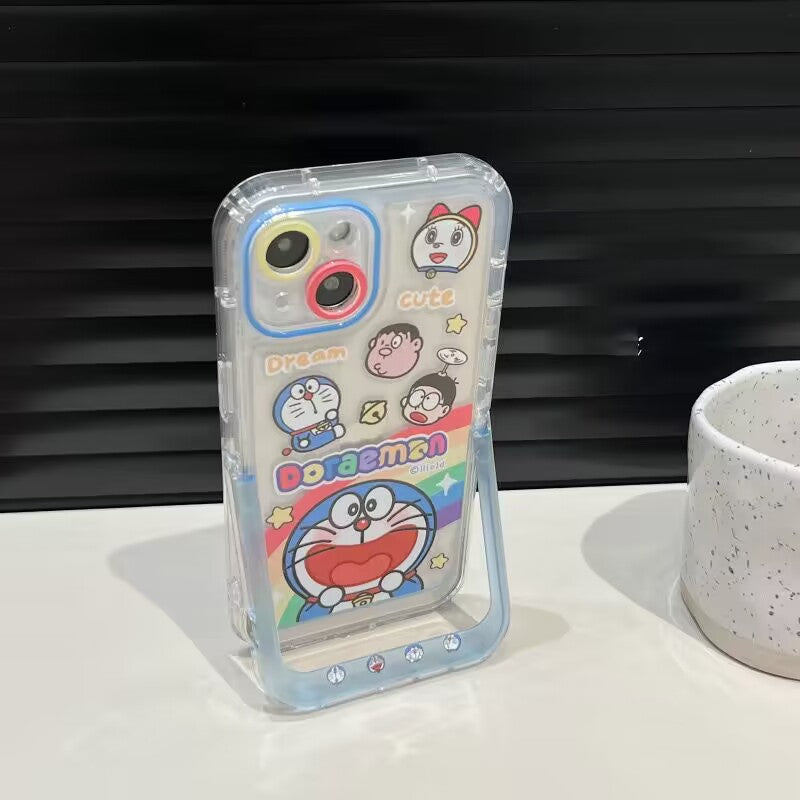 YQQ  可愛い ドラえもん スマホケース  携帯電話ケース