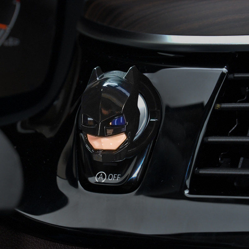 XYW アイアンマン バットマン エンジンプッシュボタン カバー スタートストップボタンスイッチ装飾カバー