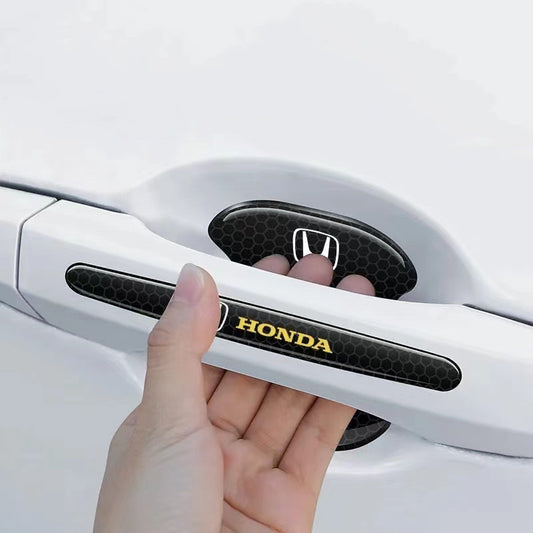 XYW自動車ドアの取っ手に反射防止テープを貼る
