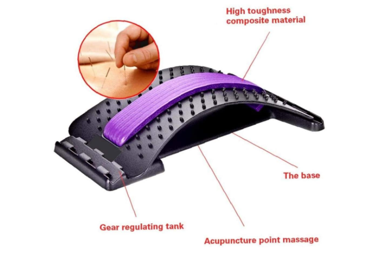 背伸び器具 バックマッサージ器 マジックストレッチャー フィットネス 腰部サポート 脊髄痛解消 矯正 健康管理