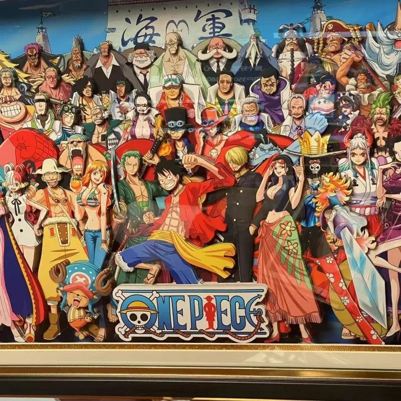 ONE PIECE ワンピース/海贼王/アニメ/立体装飾画/リビング掛け画/手作り立体画/プレゼント