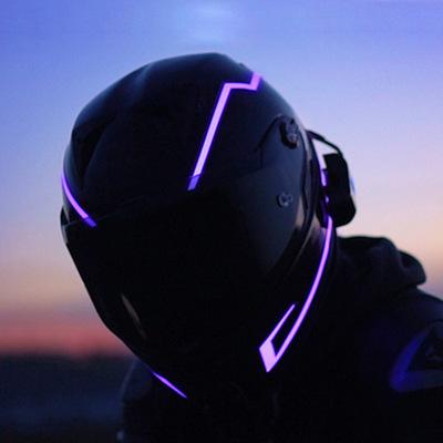 オートバイヘルメット発光条夜間走行発光ヘルメットライト条LED警告灯 ドラゴン