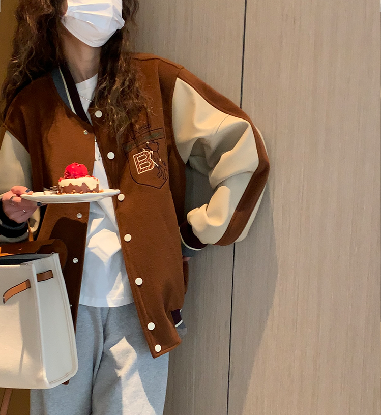 【004】 超人気 茶色 春秋のジャケットコート