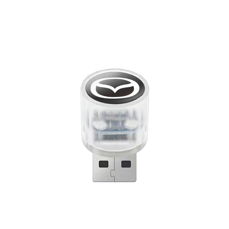XYW   USB 飾り 自動車用ムードランプ LED  レインボー  3個入 車用品
