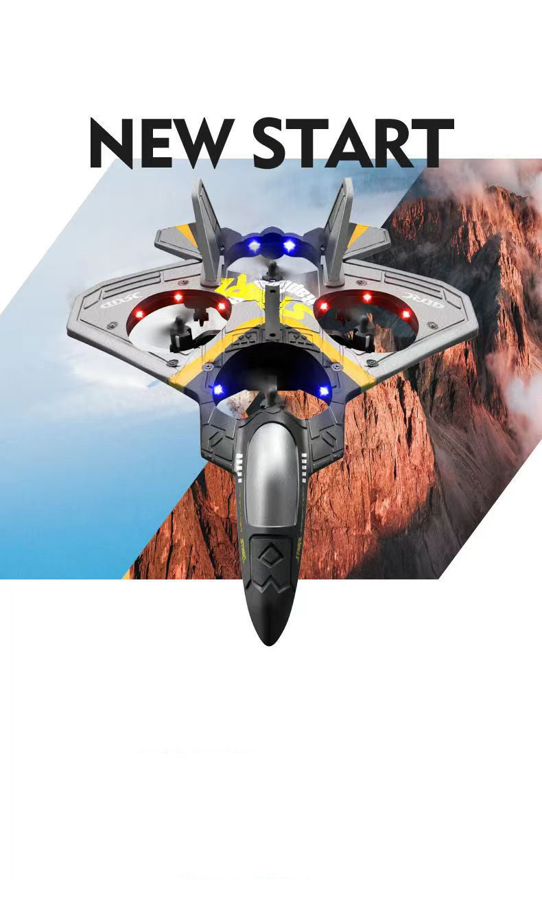 YQQドローン電動四軸飛行機子供向け新型ジェスチャー感応リモコンヘリコプター